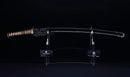 Antique Japanese Katana Sword with Tombo Dragonfly Menuki & Sansui Landscape Tsuba — Tamahagane