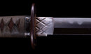Antique Japanese Katana Sword, Waterfowl Tsuba signed Awataguchi — Tamahagane