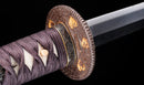 Antikes Japanisches Katana mit Karakusa-Tsuba, signiert Chōshū Fujiwara Kiyoshige – NBTHK Hozon