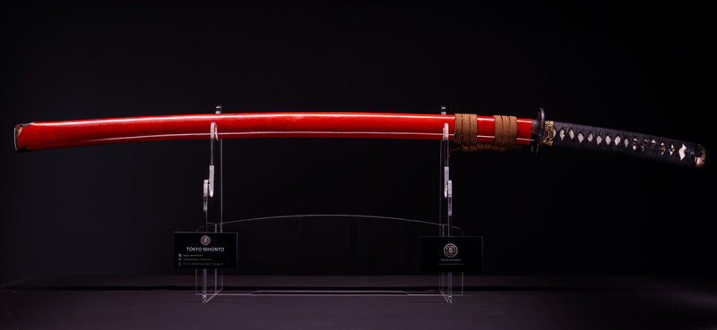 Antikes japanisches Katana-Schwert, signiert Noshu ju Fujiwara Kanefusa