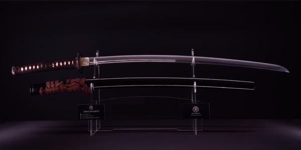 Antikes Japanisches Katana-Schwert mit doppeltem Bo-Hi