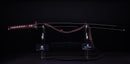 Antique Japanese Katana Sword with Kuruma-sukashi Tsuba — Tamahagane