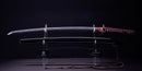 Antique Japanese Katana Sword with Kuruma-sukashi Tsuba — Tamahagane