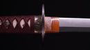 Antique Japanese Katana Sword with Kuruma-sukashi Tsuba — Tamahagane