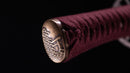 Antique Japanese Katana Sword with Kuruma-sukashi Tsuba — Tamahagane