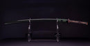 Antique Japanese Katana Sword signed Seki-ju Kaneyoshi with Beautiful Green Saya. — Tamahagane