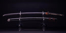 Antique Japanese Katana Sword with Iron Tsuba and Black Lacquet Mountings — Tamahagane