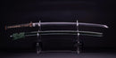 Antique Japanese Katana Sword signed Seki-ju Kaneyoshi with Beautiful Green Saya. — Tamahagane