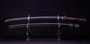 Antique Japanese Katana Sword signed Seki-ju Kaneyoshi with Beautiful Green Saya. — Tamahagane