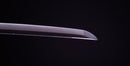 Antique Japanese Katana Sword with Iron Tsuba and Black Lacquet Mountings — Tamahagane
