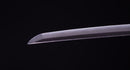 Antique Japanese Katana Sword with Iron Tsuba and Black Lacquet Mountings — Tamahagane