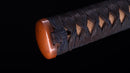Antique Japanese Katana Sword signed Seki-ju Kaneyoshi with Beautiful Green Saya. — Tamahagane