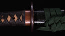 Antique Japanese Katana Sword signed Seki-ju Kaneyoshi with Beautiful Green Saya. — Tamahagane