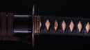 Antique Japanese Katana Sword with Iron Tsuba and Black Lacquet Mountings — Tamahagane