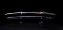 Antikes Japanisches Katana mit rot lackierter Bo-Hi-Rille