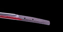Antikes Japanisches Katana mit rot lackierter Bo-Hi-Rille