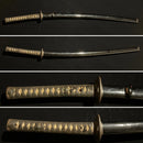 Katana, Edo-Zeitalter Mumei, Bohi, Signiert, 1025mm